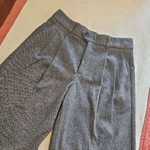 Gray Women's Herringbone Pants